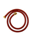 Brauseschlauch 150cm rot / gold