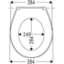 HARO WC Sitz Sanimed59, weiss, extra stabil und belastbar, kein verrutschen