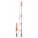 RAMP Universal Gartenrechen PRO Laubharke inkl. Teleskopstab 120cm