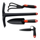 RAMP Gartenwerkzeug-Set 4-tlg. Pikierstab, Schaufel, Hacke, Handkralle
