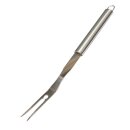 Edelstahl-Grillbesteck Set XL 3 tlg. Gabel, Zange, Wender - Länge 42cm