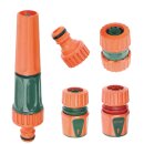 RAMP Bewässerungsset 1/2 und 3/4 Zoll 5-teilig – Schnellkupplungen, Aqua Stop & Sprühdüse