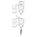 RAMP Universal Schlauchanschluss für Spültischmischer - Wasserhahnadapter für Gartenschlauch