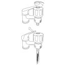 RAMP Universalanschluss für Wasserhahn ohne Gewinde mit 1/2"-Stecker