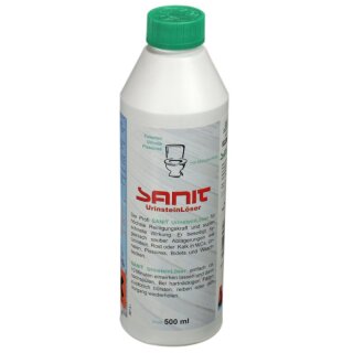 SANIT Urinsteinlöser 500ml beseitigt hygienisch sauber Urinstein, Rost oder Kalk