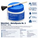 Torrey Lötpaste Nr.3 250g mit Pinsel DVGW GW7 Kupferrohr Weichlotpaste