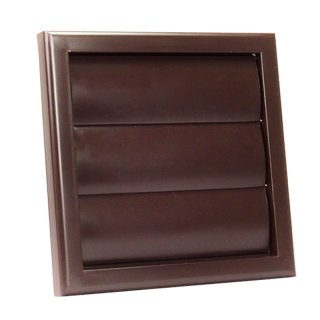 PVC Abluft-Verschlussklappe mit 3 Lamellen - 154 x 154mm...