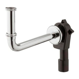 Unterputz-Raumspar-Sifon DIN inkl. Rosette DN40/50 Siphon...