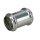 Doppelmuffe DN 32 - Metall verchromt - für Sifon, Spülrohr, Verstellrohr, Tauchrohr 