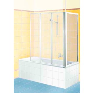 Badewannen-Seitenwand, 75 cm, weiss, Klarglas - Made in...