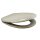 HARO WC SITZ Beige Edelstahlscharnier FastFix, universell oval
