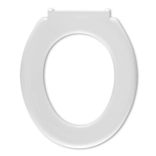 WC SITZ Pool Universal ohne Deckel von Hamberger HARO Edelstahlscharniere, weiß