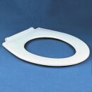 WC SITZ Pool Universal ohne Deckel von Hamberger HARO Edelstahlscharniere, weiß