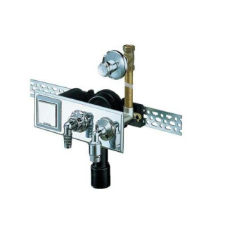 Waschgerätesifon, Wandeinbau mit UPV mit Steckdose, DALLMER Siphon 405