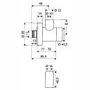 SCHELL Eckventil schwarz Classic 1/2" mit Verlängerung