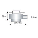 Duschrinne Edelstahl 50 - 120cm Komplett-Set, ESS Easy drain mit Abdeckung