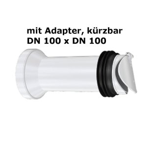mit Adapter DN100 x DN 100/110